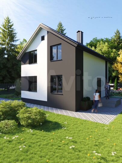 Коттедж 110 м² на участке 8 сот.