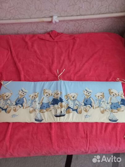 Матрасик, бортики, постель для детской кроватки