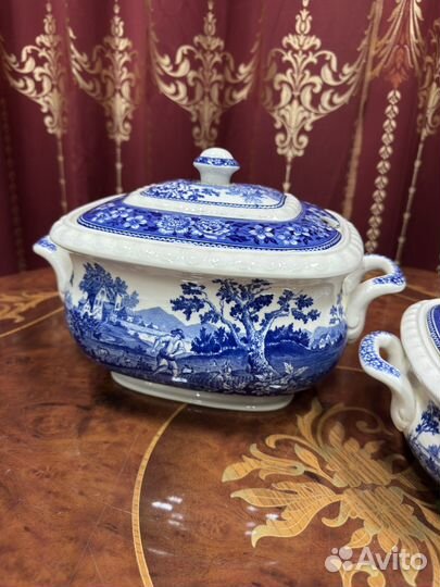 Супница террин villeroy boch rusticana синяя