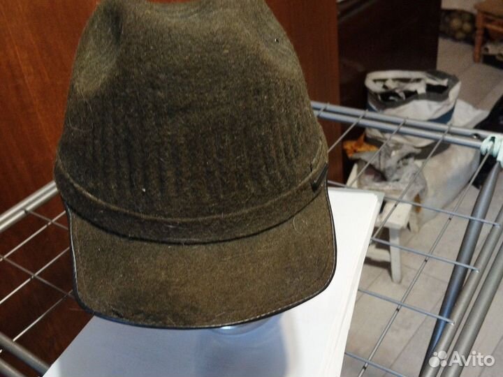 Кепка, фетровая, кожаная натуральная шапка