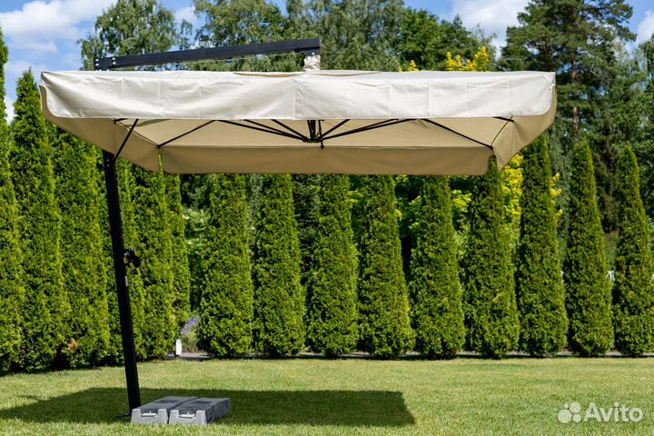 Зонты для кафе и ресторана на боковой опоре