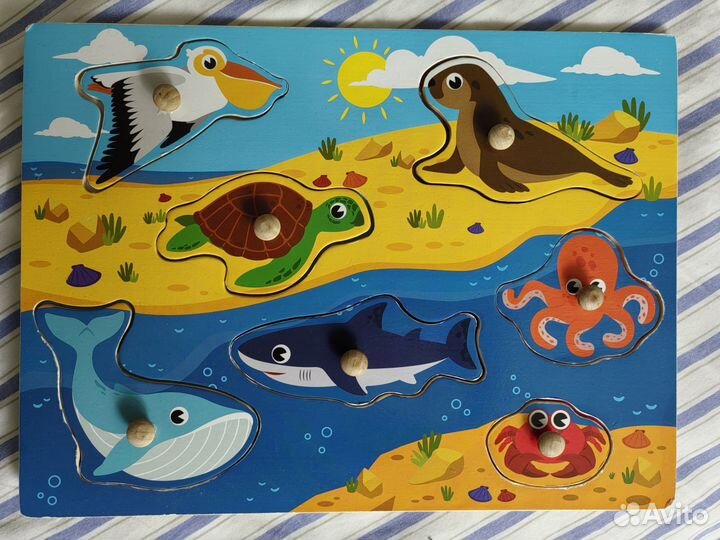 Вкладыши, мозайка, пазлы для детей