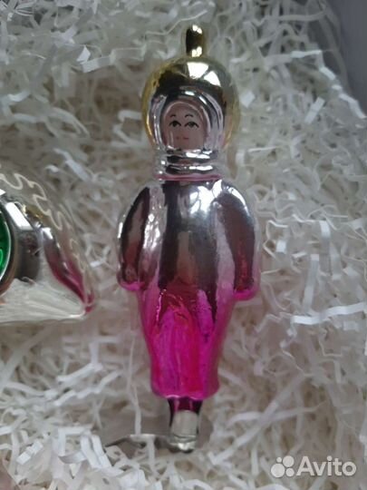 3 шт, ёлочные игрушки СССР