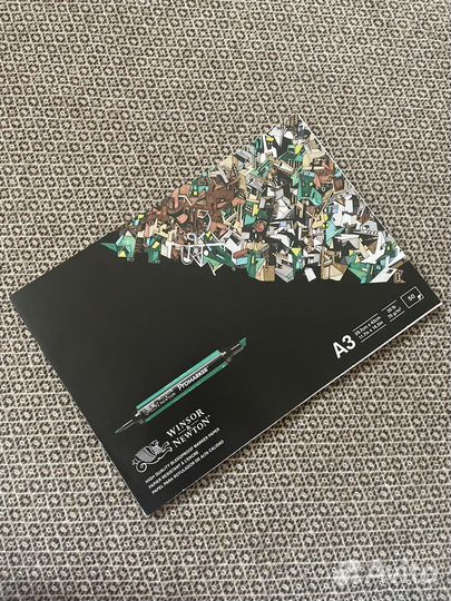 Бумага для акварели, хлопок и целлюлоза и маркеров