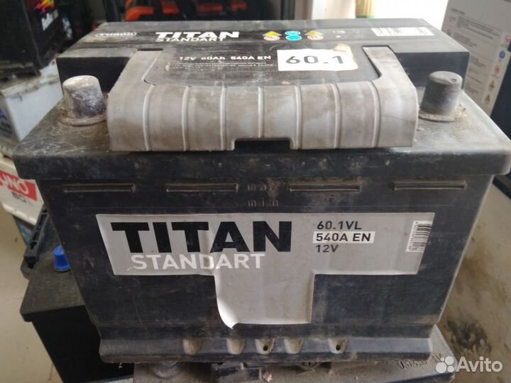 60Ач аккумулятор б/у Titan Standart 6ст-60