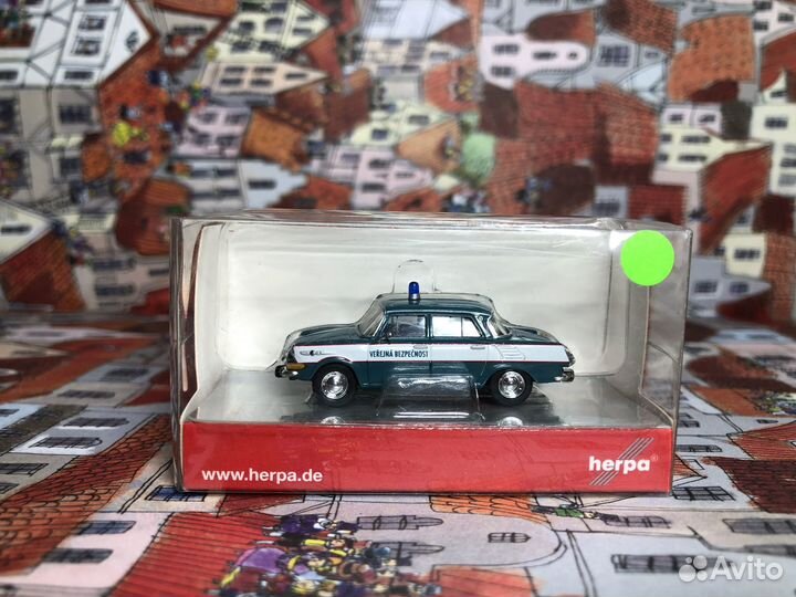 Модель автомобиля Skoda 1000 MB herpa HO 1/87