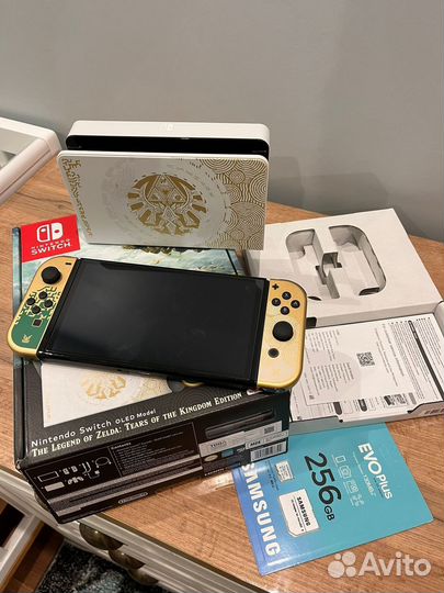 Nintendo switch oled zelda edition чип 512