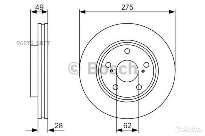 Диск тормозной