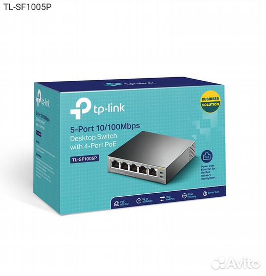 Коммутатор TP-Link TL-SF1005P 4-PoE Неуправляемый