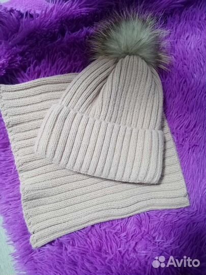 Детский комплект (шапка, снуд