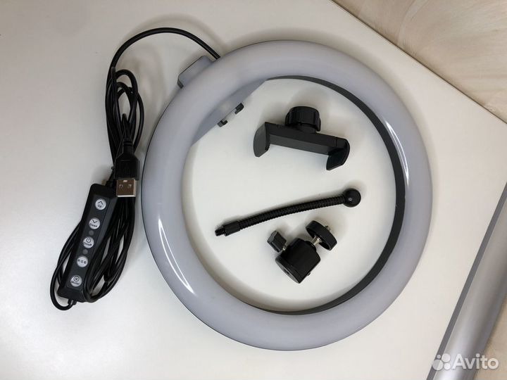 Кольцевая цветная лампа rgb 26см, 33 см