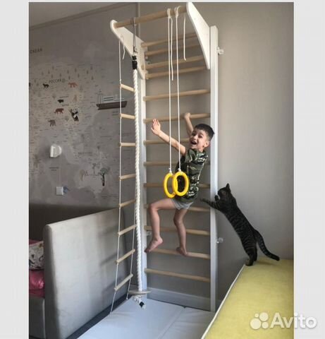 Шведская стенка для детей (из массива дерева)