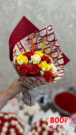 Букеты из мыльных роз к 1 сентября, букет учителю