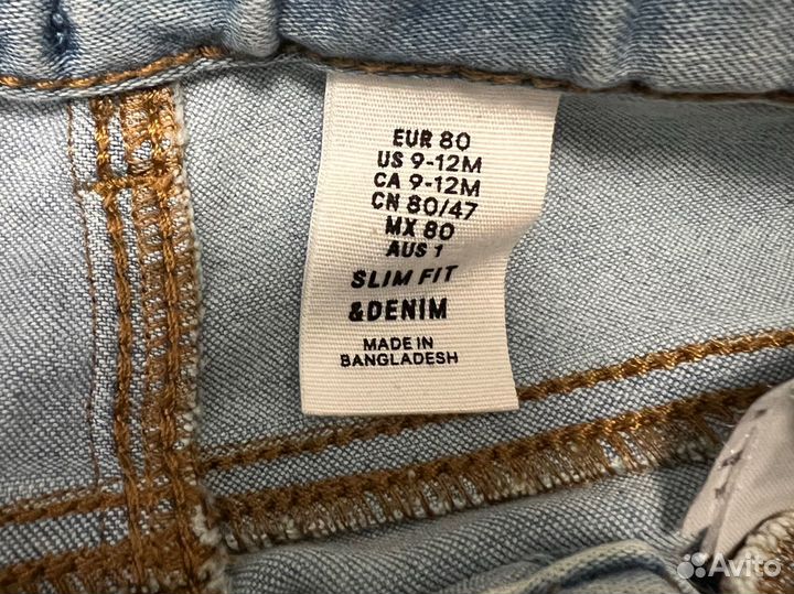 Джинсы h&m 80 см детские