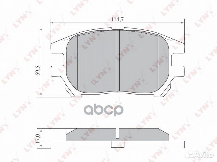 Колодки тормозные дисковые перед BD7573