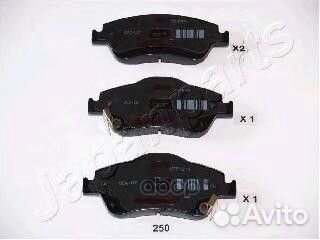 Колодки тормозные дисковые, комплект PA250AF Ja