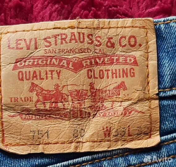 Джинсы levis W36L32