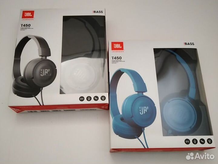 Крутые Наушники Jbl T450 черный и синий