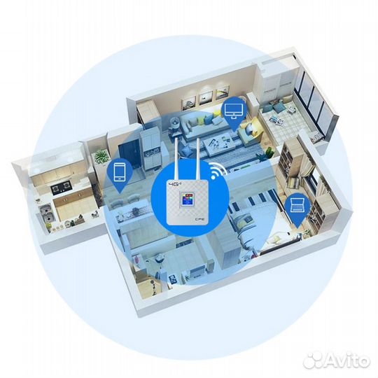 Новый. Гарантия. Усилитель интернета для дачи офис