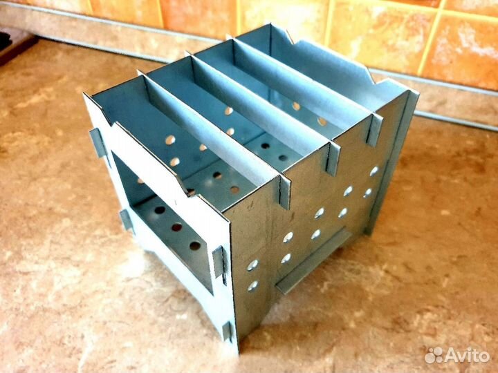 Печка - щепочница походная. Складная