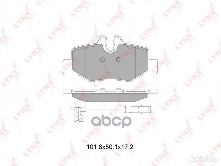 Колодки тормозные дисковые зад BD5353 lynxauto