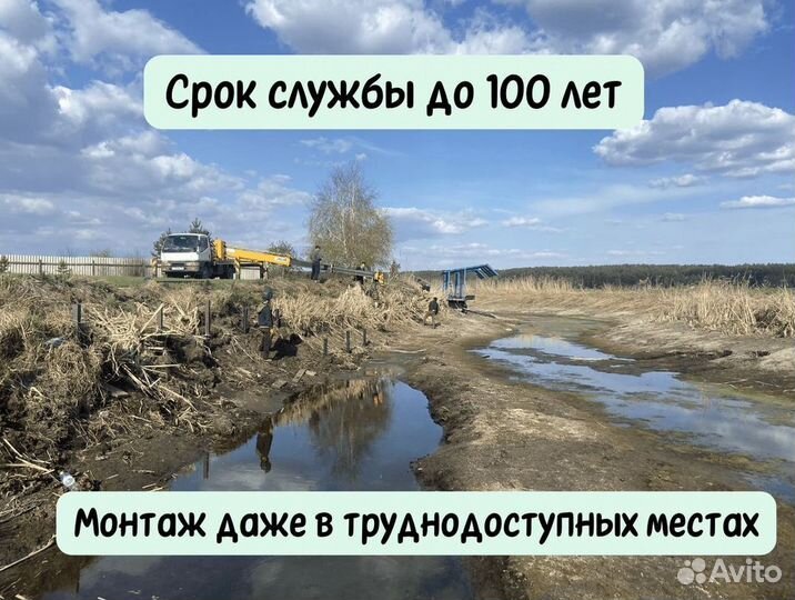 Винтовые сваи теплица