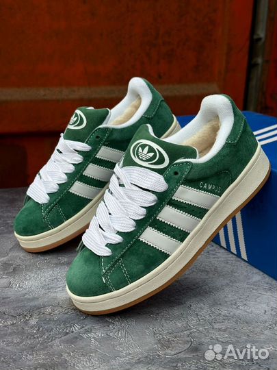 Кроссовки Adidas Campus с мехом, зимние