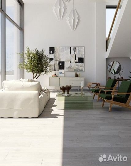 Ламинат SPC CM Floor Дуб Серый 01