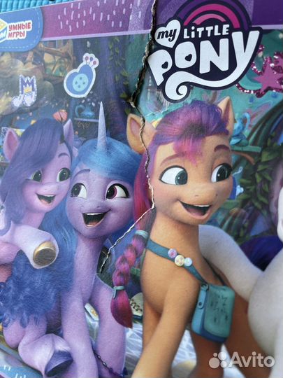 Пазлы и книжка my little pony