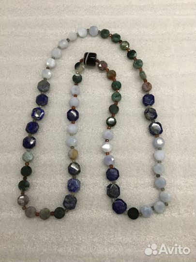 Бусы из натуральных камней Артдеко от 84см до 1,5м
