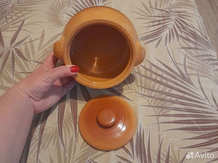 Горшок глиняный 1литр