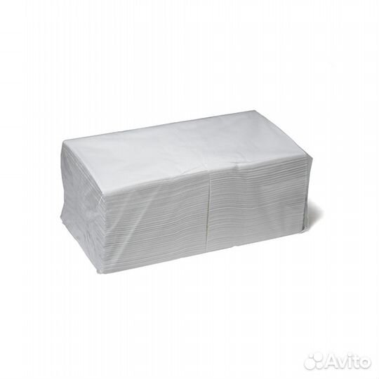 Салфетки бумажные белые 2сл 250л 24х24 см