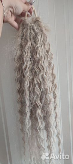 Хвост на резинке из канекалона