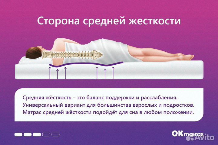 Матрас ортопедический 70х200 см