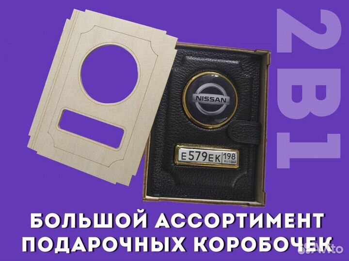 Корочка бирюзовая 2в1 под авто права с фотографией