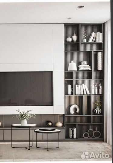 Тв зона со шкафами на заказ