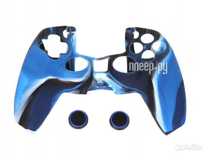 Чехол Red Line для PS5 Silicone Blue-Black HS