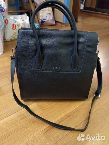 Сумка натуральная кожа черная новая
