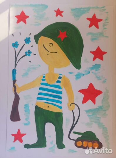 Нарисую рисунок на 9 мая