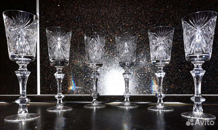 Хрустальные Фужеры, бокалы кубки СССР