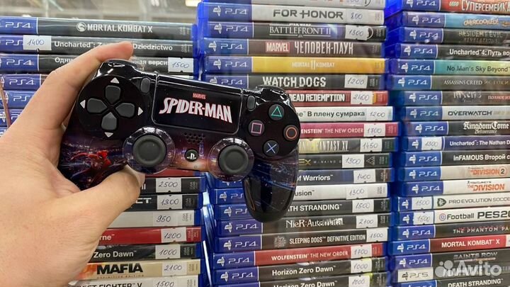 Геймпад на PS4 человек-паук