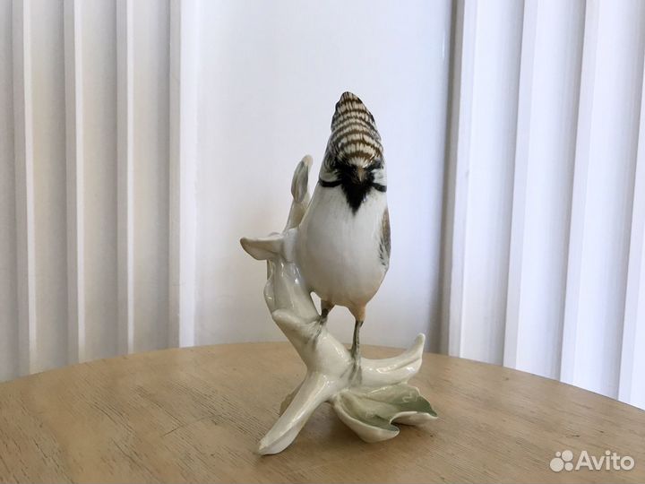 Фарфоровая статуэтка Хохлатая Синица Карл Энс
