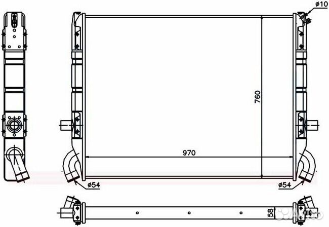 Радиатор охлаждения Scania 3