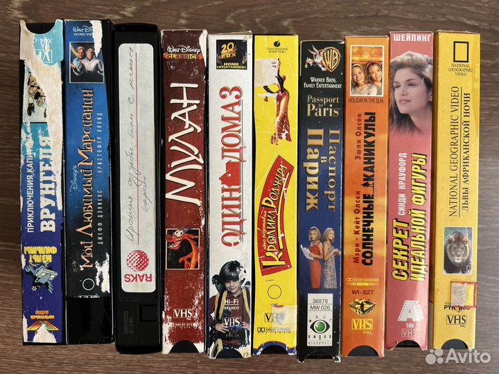 Видеокассеты мультфильмы, фильмы