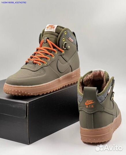 Кроссовки Nike Air Force 1 Duckboot (с мехом) (Арт.56383)