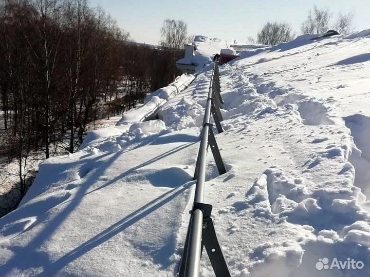 Установка снегозадержателей