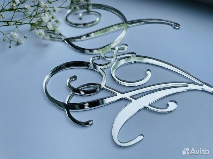 Топпер с инициалами