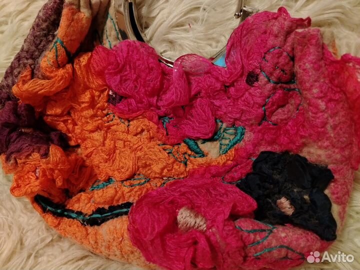 Женская сумочка, валяние. Ручная работа