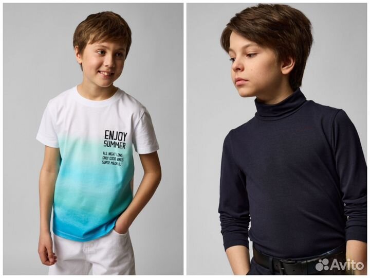 Пакетом мальчику 134 вещи и брюки новые