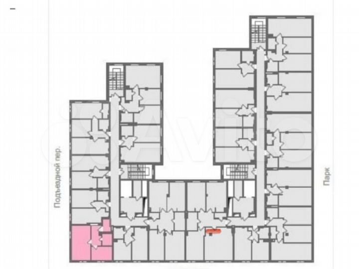 1-к. апартаменты, 42,8 м², 6/8 эт.